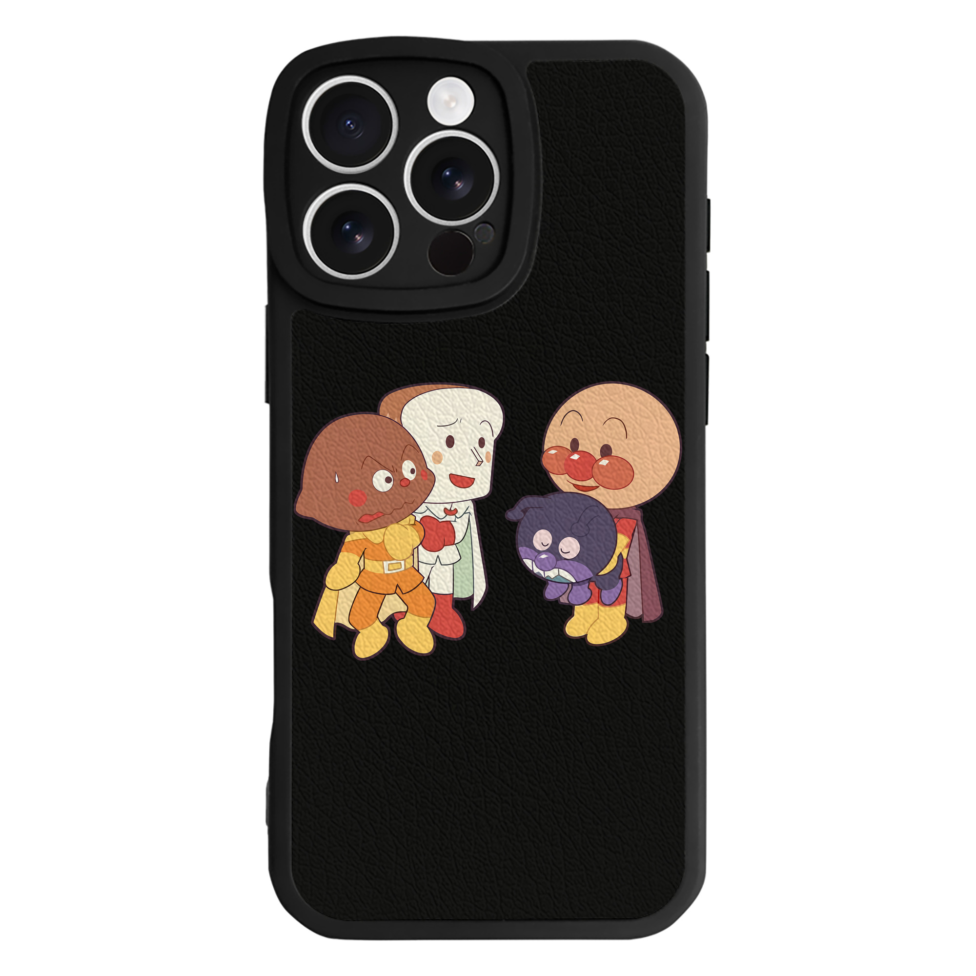 （画像用） アンパンマン Anpanman 【iPhone 16シリーズ対応】シリコンスマホケース（レザー調） 材質：シリコン